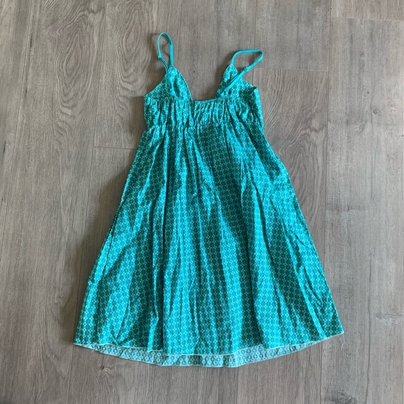 Lei Turquoise Floral Green Dress Girls Size M. C - Picture 6 of 10